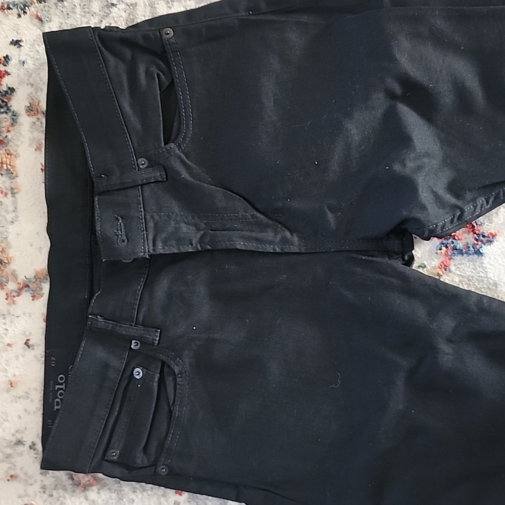 Polo by Ralph Lauren Black and White Relaxed Jeans